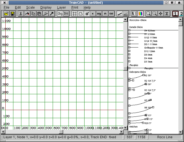 TrainCAD unter Linux mit KDE 2