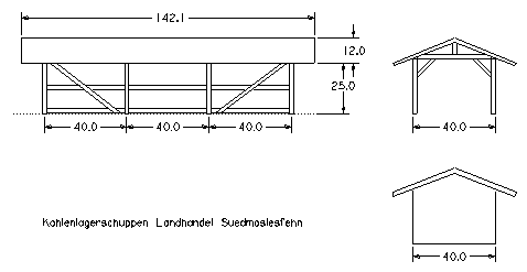 Kohlenlagerschuppen